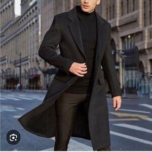 Stafford Men's Wool Overcoat. Fully lined.